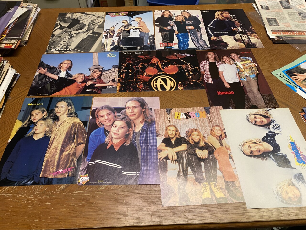 Hanson teen magazine pinup clipping lot - Image 5