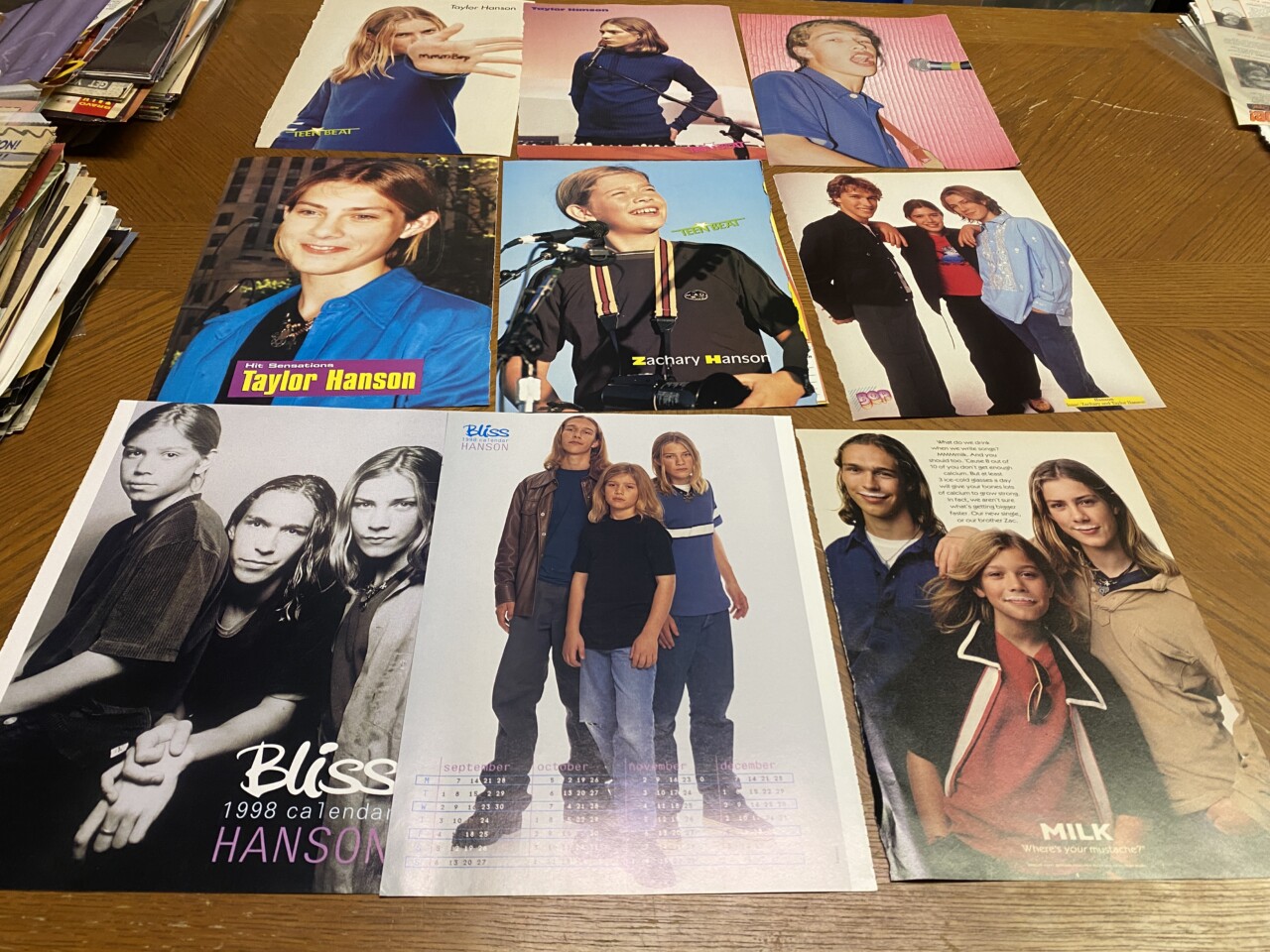 Hanson teen magazine pinup clipping lot - Image 2