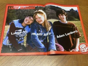 Hilary Duff Adam Lamberg Pink Lalaine teen magazine poster clipping Lizzie Mcguire