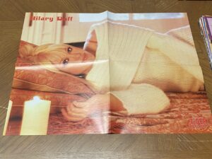 Hilary Duff Good Charlotte teen magazine poster clipping laying down sweater Tiger Beat