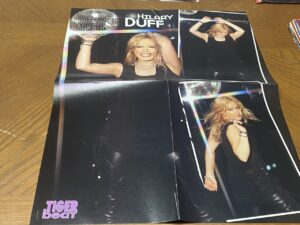 Hilary Duff Eminem teen magazine poster clipping disco ball modeling Tiger Beat
