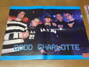 Hilary Duff Good Charlotte teen magazine poster clipping windy hair Tiger Beat