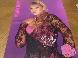 Hilary Duff No Secrets teen magazine poster clipping young Lizzie Mcguire Rare