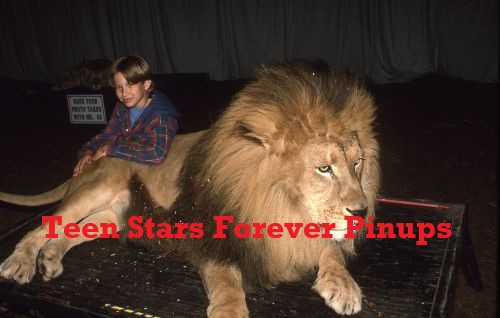 Jonathan Taylor Thomas 4×6 or 8x10 vintage photo zoo lion 90's young pix teen idol