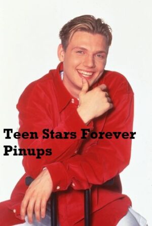 Nick Carter Backstreet Boys 4×6 or 8x10 vintage photo picture modeling red shirt young