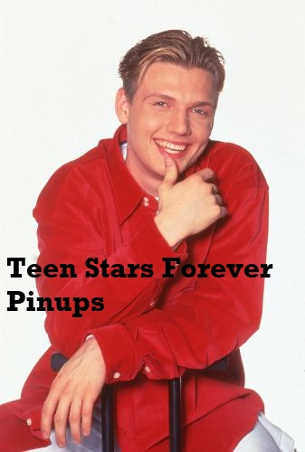 Nick Carter Backstreet Boys 4×6 or 8x10 vintage photo picture modeling red shirt young