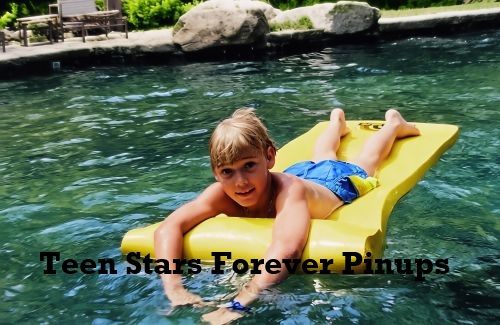 Ricky Schroder 4×6 or 8x10 vintage photo picture young shirtless pool barefoot 80's home pix swimming swimsuit