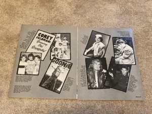 Corey Feldman Jay Ferguson Brice Beckham teen pinup clipping Teen Set Goonies