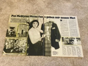 Bay City Rollers Pat Mcglynn teen pinup clipping shirtless Bravo teen idols pix