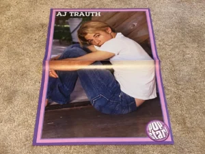 AJ Trauth Enrique Iglesias teen poster clipping barefoot jeans Pop Star Young