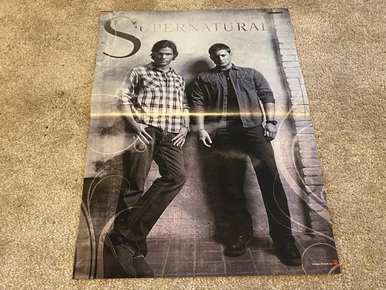 Jensen Ackles Jared Padalecki Miley Cyrus teen poster clipping Supernatural Pix