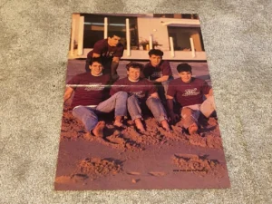 New Kids on the block Jordan Knight Jonathan Knight poster barefoot beach sand