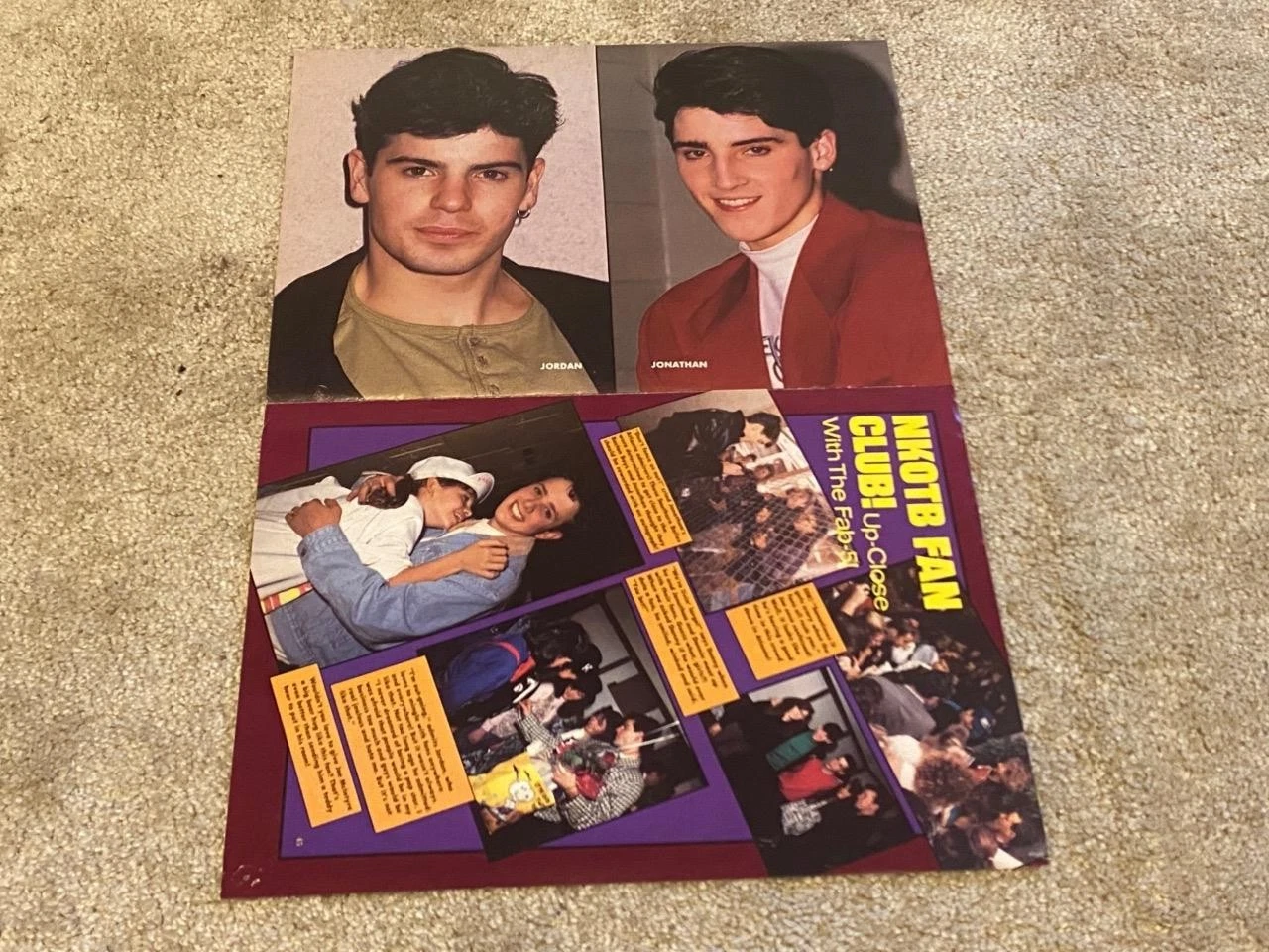 New Kids on the block Jordan Knight Jonathan Knight poster barefoot beach sand - Image 2