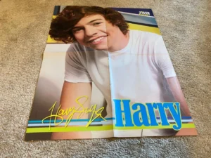 Harry Styles Zayn Malik One Direction teen magazine poster clipping white shirt